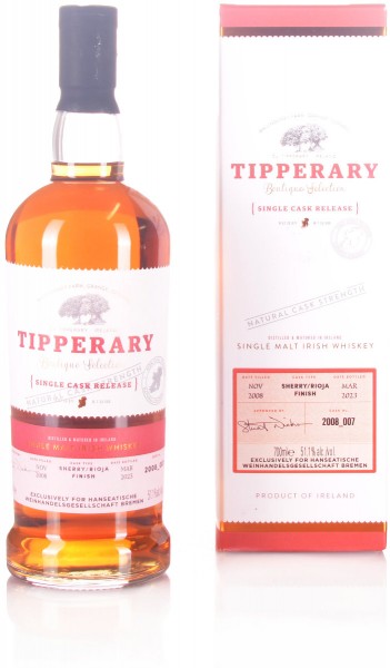 Tipperary 2008 Sherry / Rioja Cask Finish