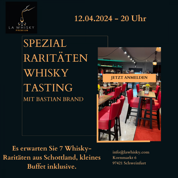 Spezial Raritäten Whisky Tasting No. 1 - 12.04.2024