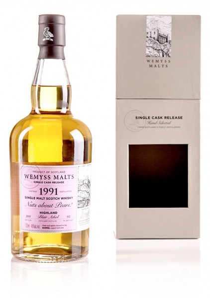 Blair Athol &quot;Nuts about Pears&quot; 1991 24 Jahre Wemyss Malts