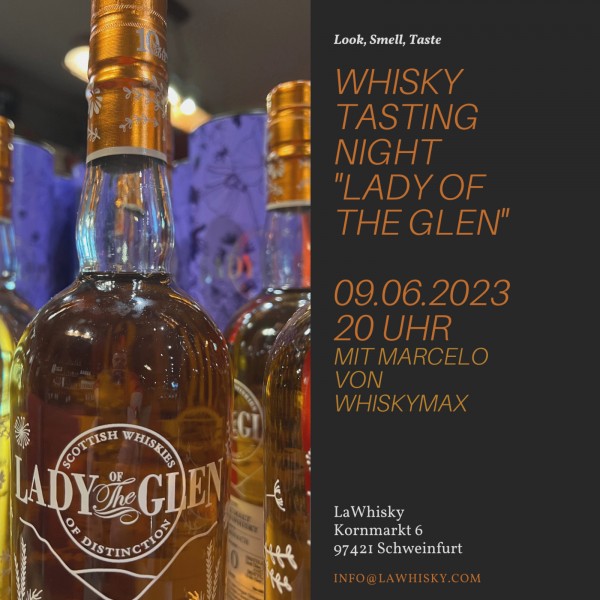 &quot;Lady of the Glen&quot; Whisky Night Tasting 09.06.2023